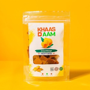 KhasoAam Mango Langra Flavor 80 Gm, 100% Natural Dried Mango Fruit Candy | Khaso Aam Premium Mango Fruit Bar, Aam Papad Mango Candy Toffee Mango Pulp